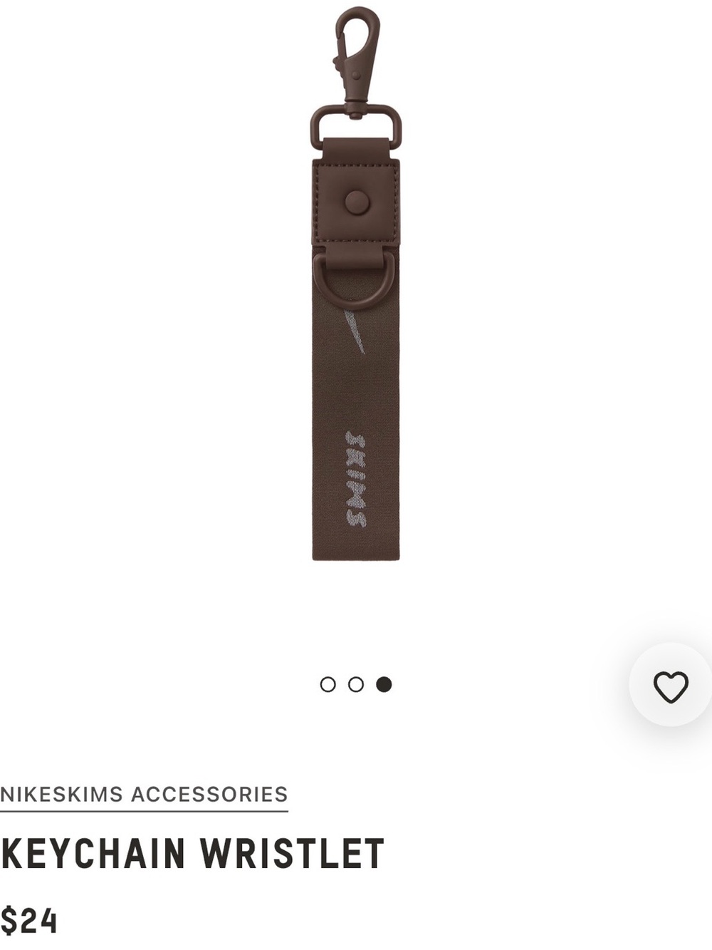 NWT Nike SKIMS Keychain Wristlet in Phoenix - Picture 2 of 7
